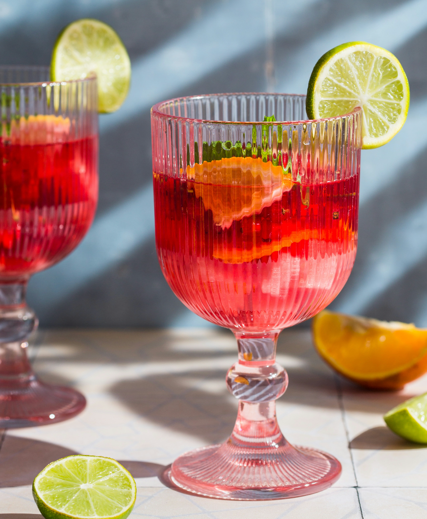 Strawberry Lime Margarita Mocktail